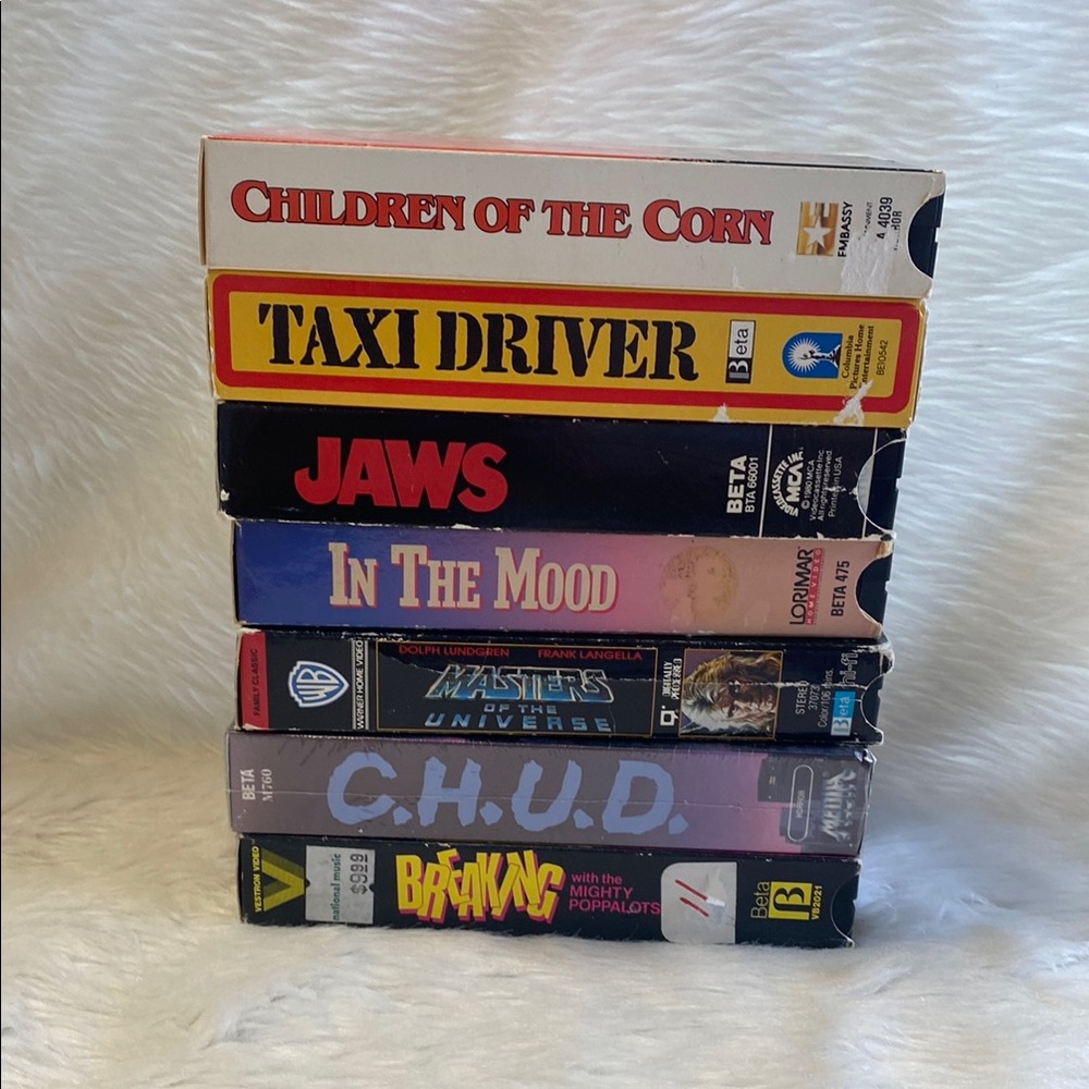 Rare Beta Betamax Video Lot